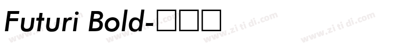 Futuri Bold字体转换